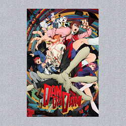 Свитшот хлопковый мужской Dandadan: All Persons, цвет: меланж — фото 2