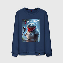 Свитшот хлопковый мужской Ventotoro - we are Venom meme, цвет: тёмно-синий
