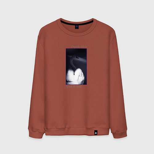 Мужской свитшот Depeche Mode - speak and spell / Кирпичный – фото 1