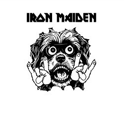 Свитшот хлопковый мужской Iron Maiden - rock dog, цвет: белый — фото 2