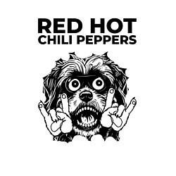 Свитшот хлопковый мужской Red Hot Chili Peppers - rock dog, цвет: белый — фото 2