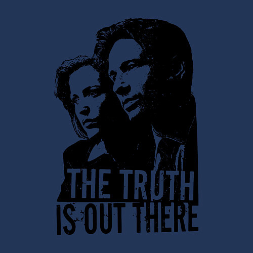 Мужской свитшот Fox and Dana / Тёмно-синий – фото 3