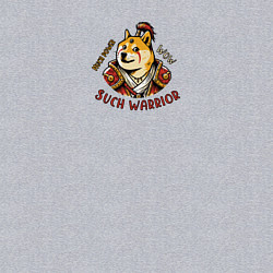 Свитшот хлопковый мужской Сиба ину воин варвар, цвет: меланж — фото 2