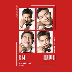 Свитшот хлопковый мужской Namjoon bts 4cut, цвет: красный — фото 2