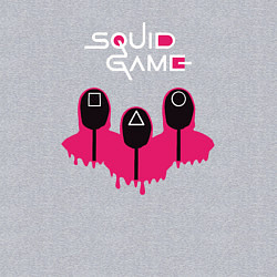 Свитшот хлопковый мужской Squid game soldiers, цвет: меланж — фото 2