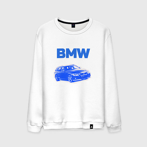 Мужской свитшот Blue bmw / Белый – фото 1