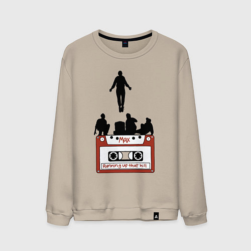 Мужской свитшот Очень странные дела - Макс / Миндальный – фото 1