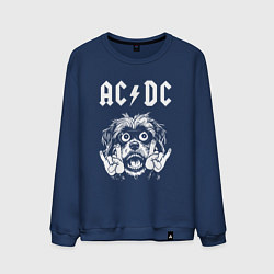 Мужской свитшот AC DC rock dog