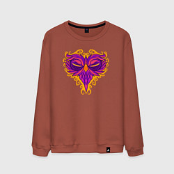 Свитшот хлопковый мужской Violet owl, цвет: кирпичный