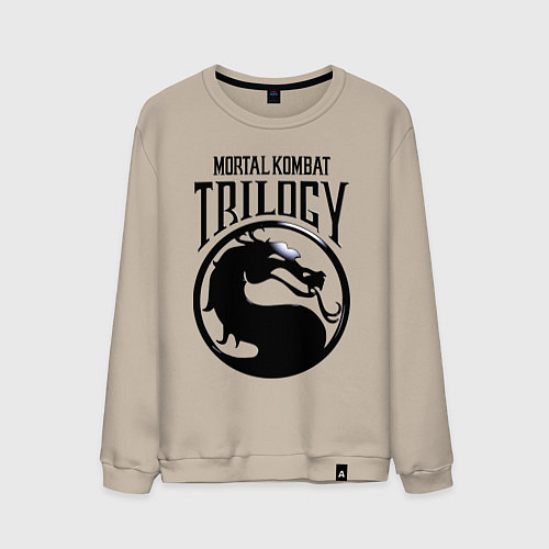 Мужской свитшот Mortal kombat trilogy / Миндальный – фото 1
