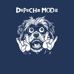 Свитшот хлопковый мужской Depeche Mode rock dog, цвет: тёмно-синий — фото 2