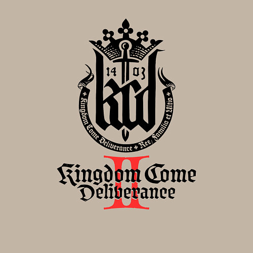 Мужской свитшот Kingdom Come Deliverance 2 / Миндальный – фото 3