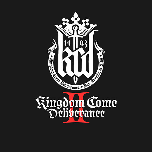 Мужской свитшот Kingdom Come Deliverance 2 / Черный – фото 3