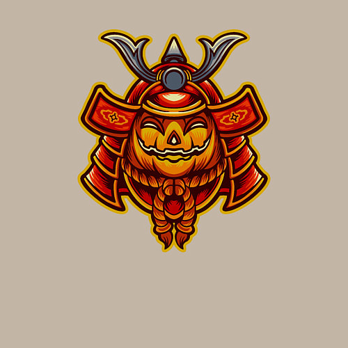 Мужской свитшот Samurai halloween / Миндальный – фото 3