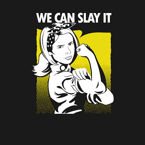 Мужской свитшот Buffy we can slay it / Черный – фото 3