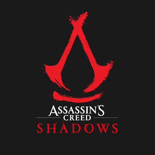 Мужской свитшот Assassins Creed Shadows - badge / Черный – фото 3
