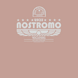 Свитшот хлопковый мужской USCSS The Nostromo серый, цвет: пыльно-розовый — фото 2