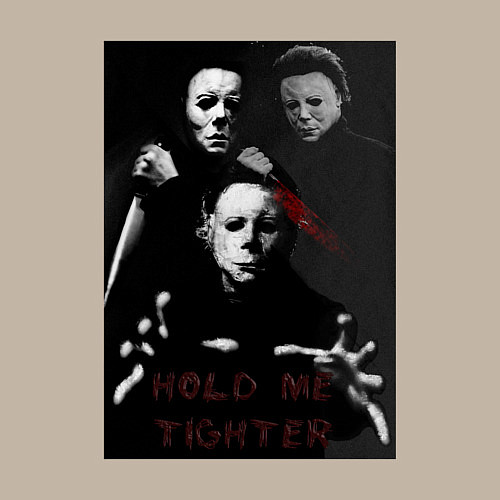 Мужской свитшот Hold me tighter / Миндальный – фото 3