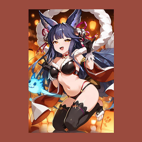 Мужской свитшот Yuel Yuri sexy Granblue Fantasy / Кирпичный – фото 3