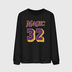 Свитшот хлопковый мужской Magic 32, цвет: черный