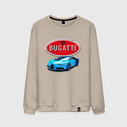 Свитшот хлопковый мужской Bugatti - motorsport, цвет: миндальный