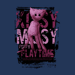 Свитшот хлопковый мужской Кисси Мисси из Poppy Playtime, цвет: тёмно-синий — фото 2