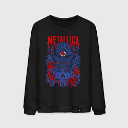 Свитшот хлопковый мужской Metallica: octopus, цвет: черный