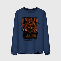 Свитшот хлопковый мужской Пеклопёс DogDay из Poppy Playtime, цвет: тёмно-синий