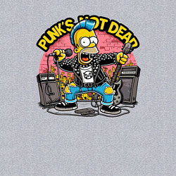 Свитшот хлопковый мужской Панк Гомер Симпсон - певец, цвет: меланж — фото 2