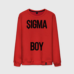 Свитшот хлопковый мужской Сигма, цвет: красный