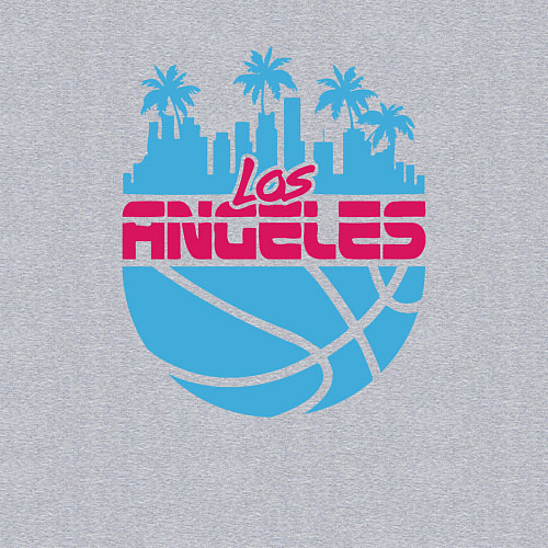 Мужской свитшот Lakers city / Меланж – фото 3