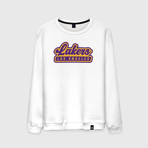 Мужской свитшот Basketball LA Lakers / Белый – фото 1