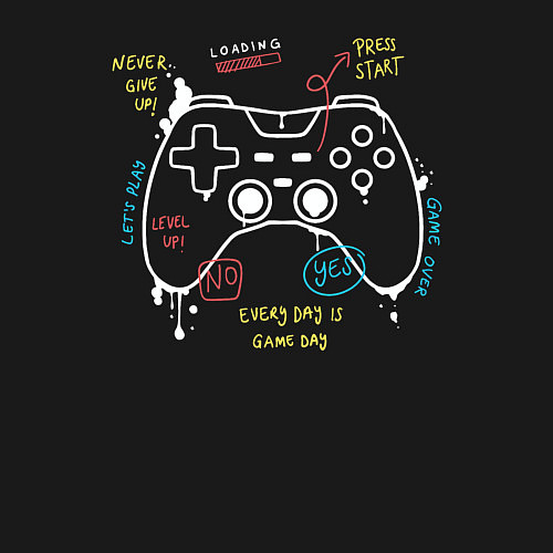 Мужской свитшот Геймпад / Черный – фото 3