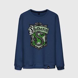 Свитшот хлопковый мужской Slytherin emblem, цвет: тёмно-синий