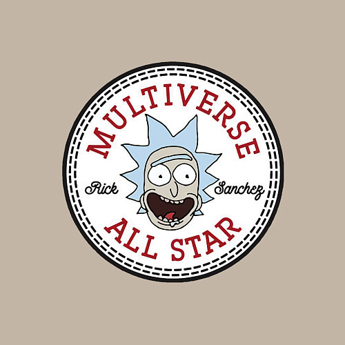 Мужской свитшот Нашивка с Риком Санчесом / Миндальный – фото 3