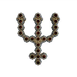 Свитшот хлопковый мужской Astrological symbol planet neptune metal antique, цвет: белый — фото 2