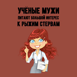 Свитшот хлопковый мужской Рыжая стерва, цвет: кирпичный — фото 2