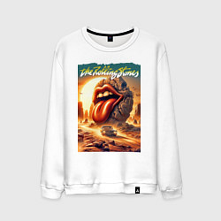 Мужской свитшот Rolling Stones - stylization of the logo