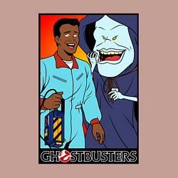 Свитшот хлопковый мужской Ghostbusters - Winston and the sandman, цвет: пыльно-розовый — фото 2