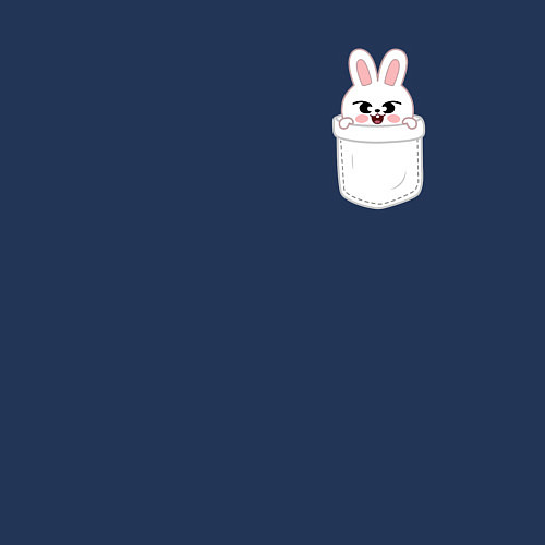 Мужской свитшот Leebit in pocket / Тёмно-синий – фото 3