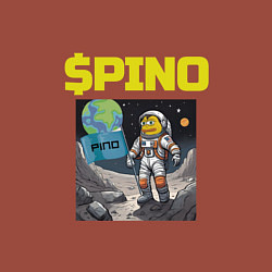 Свитшот хлопковый мужской Pino на луне, цвет: кирпичный — фото 2