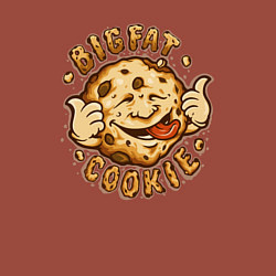 Свитшот хлопковый мужской Жирное печенько, цвет: кирпичный — фото 2