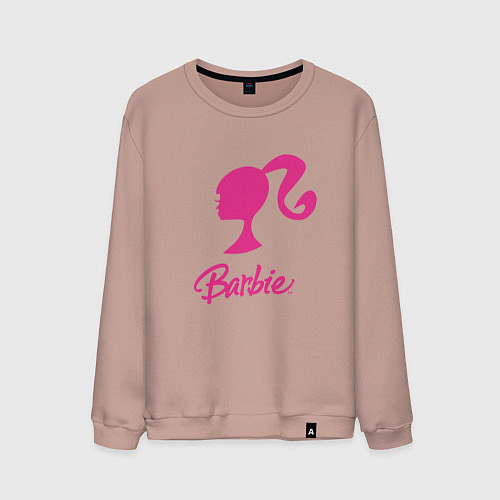 Мужской свитшот Барби кукла / Пыльно-розовый – фото 1