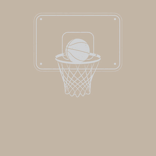 Мужской свитшот Баскетбольный щит / Миндальный – фото 3