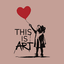 Свитшот хлопковый мужской Это искусство, цвет: пыльно-розовый — фото 2