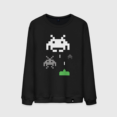 Мужской свитшот Space invaders / Черный – фото 1
