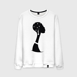 Свитшот хлопковый мужской Woman Africa, цвет: белый