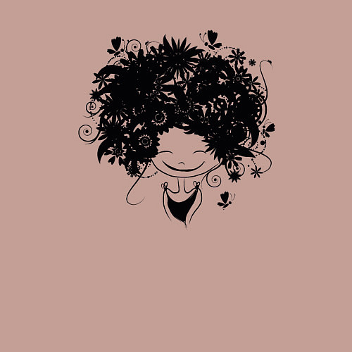 Мужской свитшот Spring girl / Пыльно-розовый – фото 3