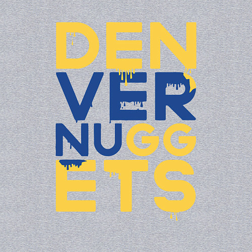 Мужской свитшот Denver Nuggets NBA / Меланж – фото 3