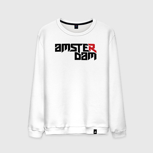 Мужской свитшот Amsterdam city / Белый – фото 1